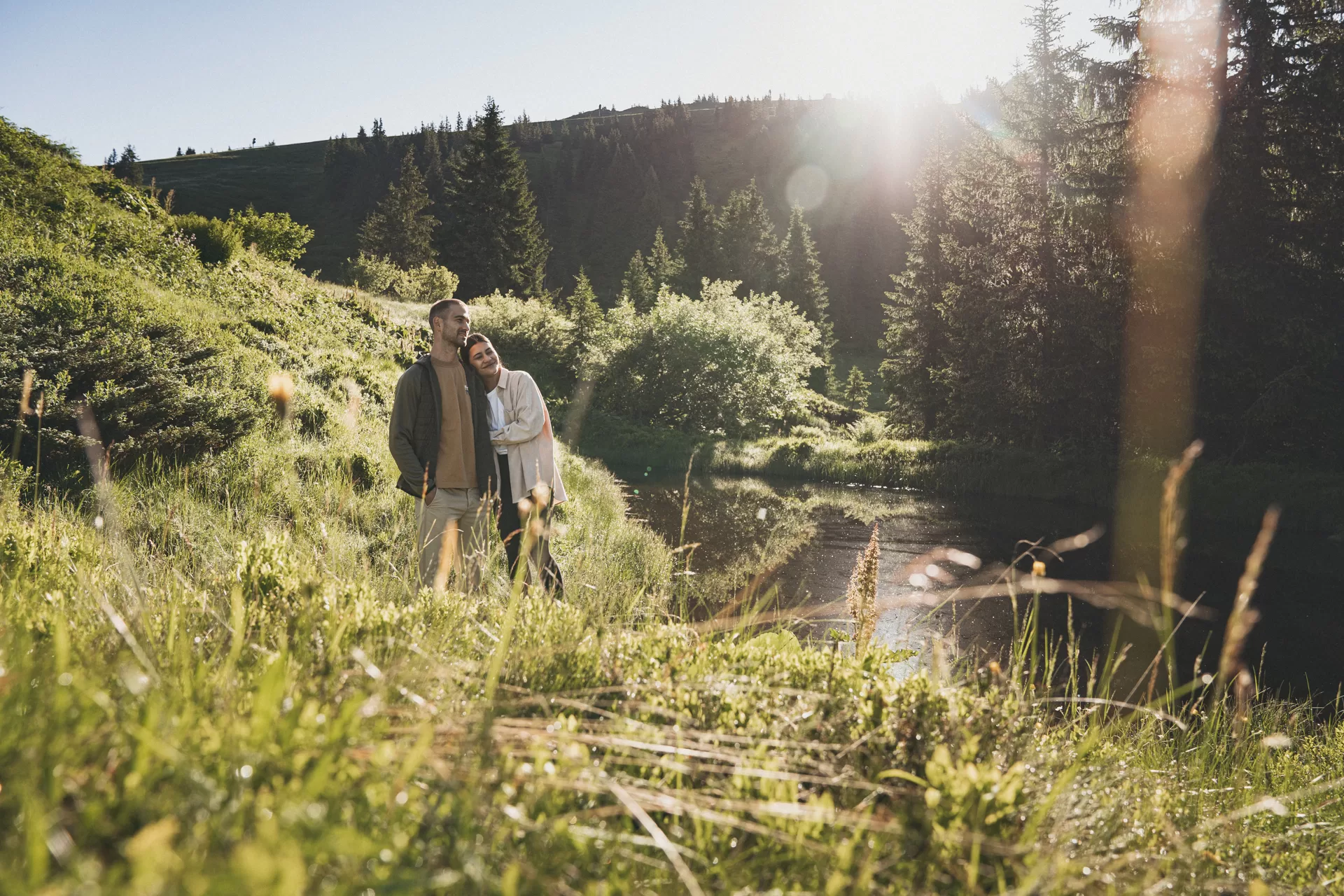 Wandern in den Bergen, Saalbach wandern, Haus Jausern Erlebnisse, Sonnenaufgang in den Bergen, Aktivurlaub